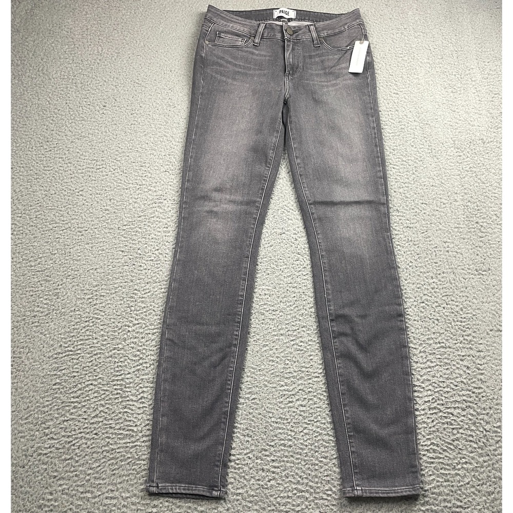 Paige Jeans Womens 27 Gray Verdugo Mid Rise Ultra Skinny Transcend NEW NWT 179$